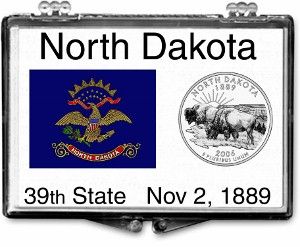 2x3 Snaplock Case State Quarter Holder - North Dakota