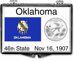 2x3 Snaplock Case State Quarter Holder - Oklahoma