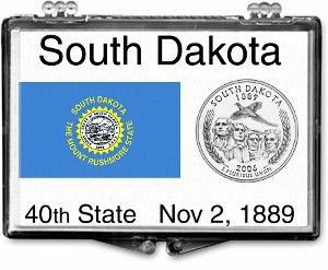 2x3 Snaplock Case State Quarter Holder - South Dakota