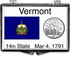 2x3 Snaplock Case State Quarter Holder - Vermont