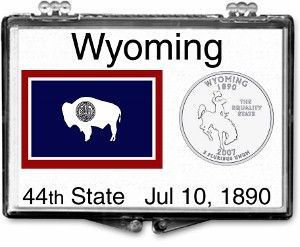 2x3 Snaplock Case State Quarter Holder - Wyoming