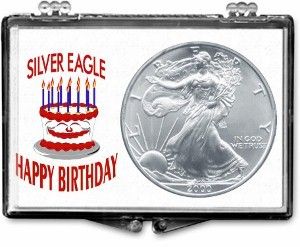 Gallery 2x3 Holder for American Silver Eagle - Birthday