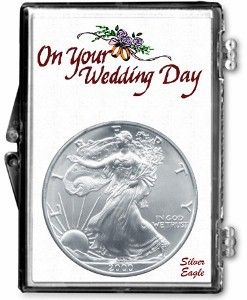 Gallery 2x3 Holder for American Silver Eagle - Wedding