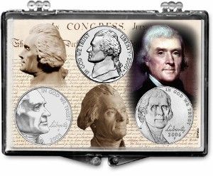 Gallery 2x3 Holder for 3 Nickels Portraits of Jefferson