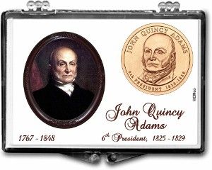 Gallery 2x3 Presidential Dollar Holder John Quincy Adams