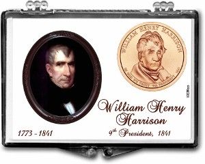 Gallery 2x3 Presidential Dollar Holder William Henry Harrison