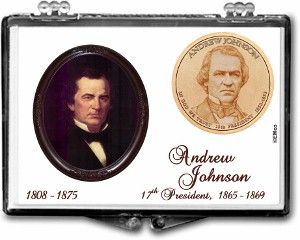 Gallery 2x3 Presidential Dollar Holder Andrew Johnson
