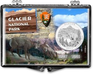2x3 Snaplock Case National Park Quarter Holder - Glacier National Park