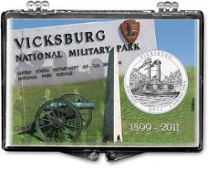 2x3 Snaplock Case National Park Quarter Holder - Vicksburg National Park