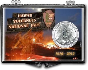 2x3 Snaplock Case National Park Quarter Holder - Hawaii Volcanoes National Park