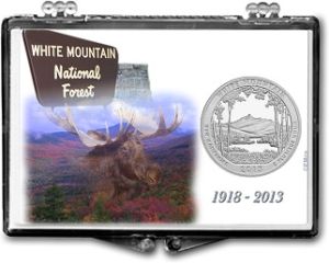2x3 Snaplock Case National Park Quarter Holder - White Mountain National Forest