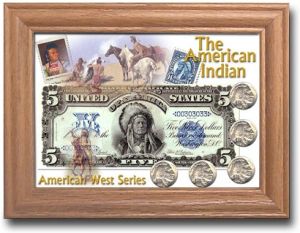 Oak Display Frame - American Indian