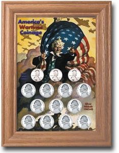 Oak Display Frame - American's Wartime Coinage