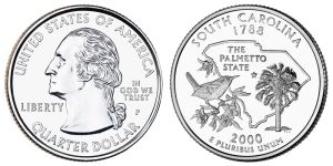 South Carolina State Quarter 2000 Philadelphia Mint