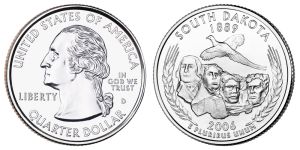 South Dakota State Quarter 2006 Denver Mint