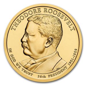 2013 D Theodore Roosevelt Presidential Dollar