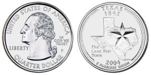 Texas State Quarter 2004 Philadelphia Mint