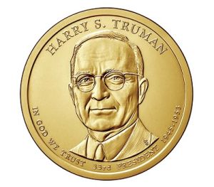 2015 P Harry S Truman Presidential Dollar