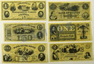 Paper Money Replica Union Banknote Set