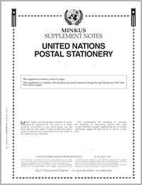 2011 Minkus U.N. Postal Stationary Stamp Supplement MNPS11