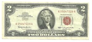 1928 and 1963 Series $2.00 US Notes F/VF