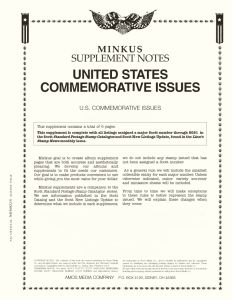 2023 Minkus U.S. Commemorative Issues Stamp Supplement #MUSC23