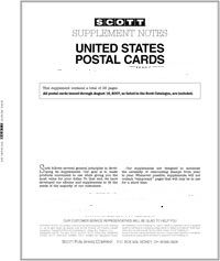 2009 Scott U.S. Postal Cards Stamp Supplement 110S009