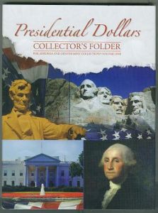 Sale Whitman's Presidential Dollars 4 Panel Folder Vol. 1 P&D Mints
