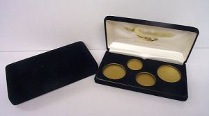  Velvet Display Box for 4 piece American Eagle Gold Set