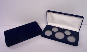 Velvet Gift Box VSB2 for 5 Coin United States Proof Set with Airtite Capsules