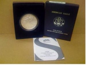 2018 W Silver American Eagle Dollar West Point BU Burnished