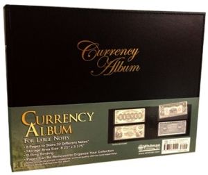 Whitman D-ring Currency Album For Large U.S. Notes 