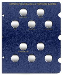 Whitman Classic Statehood Quarters Trust Territories & D.C. 2009 Update Page #2643 for #9176 Album