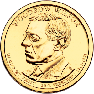 2013 P Woodrow Wilson Presidential Dollar