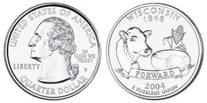 Wisconsin State Quarter 2004 Denver Mint