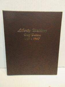 Dansco Coin Album #7161 Liberty Walking Half Dollars Short Set 1941-1947