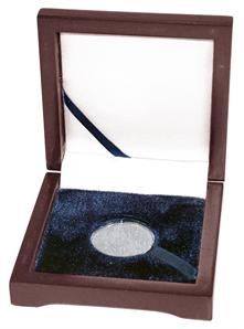 Guardhouse Wood Display Box #22426 with One Airtite Coin Capsule 10mm to 19mm 