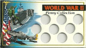 World War II Penny Collection Card & Sleeve