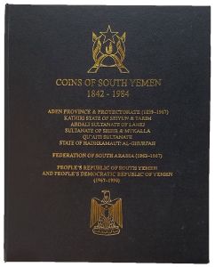 Arabian Brand Coin Album for Yemen (South Arabia, Ghurfah, Tarim, Lahej, & Mukalla) Coins 1842-1984 #YMS01