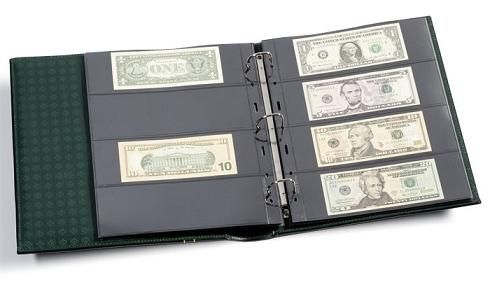 Banknotes Collection Album Modern Notes 4 Pockets Pages Harris High Quality USA 