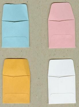 Box New 2x2 Paper Coin Envelopes Pink 500 Coin Collection Color Sorting Bags 